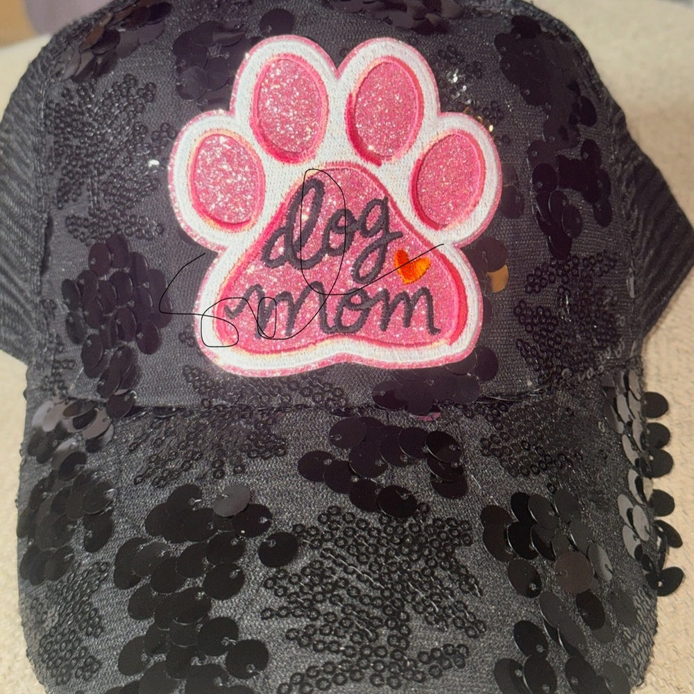Who needs diamonds when you have DOGS & SEQUINS! Trucker hat